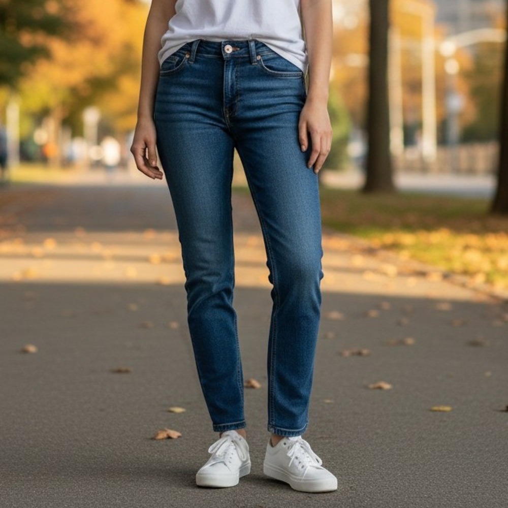 Polo Ralph Lauren Jeans Women 26 Blue Slim Straight Dark Wash Denim